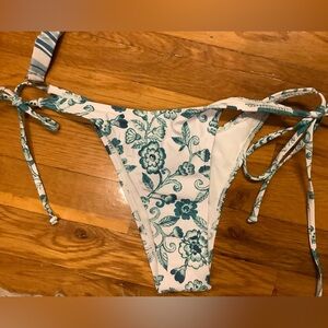 Bikini bottoms (teal floral)
